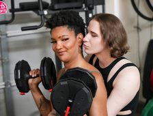 Ninania Star with Abby Affchen Lesbian Trans Workout