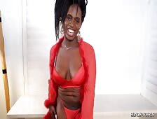 Ana Andrews Red Lingerie Big Cock Tgirl